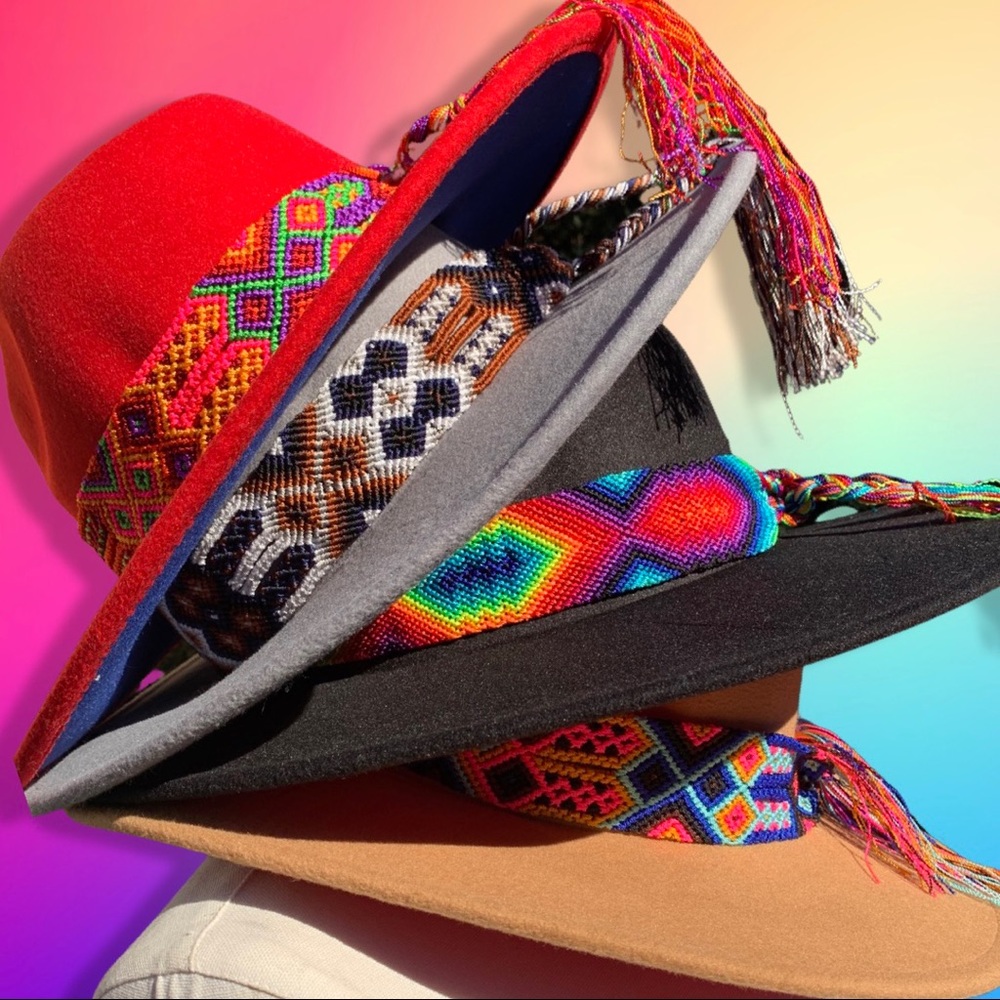 Camel Boho Western Rancher Woven Braid Hat - Picture 4 of 4